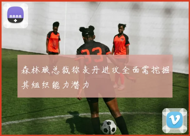 森林狼总裁称麦丹进攻全面需挖掘其组织能力潜力