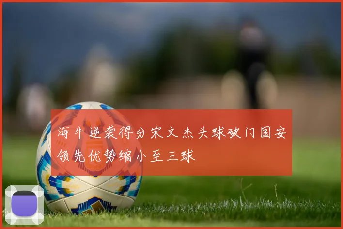 海牛逆袭得分宋文杰头球破门国安领先优势缩小至三球